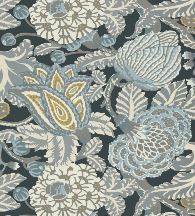 Mitford Wallpaper - Blue 