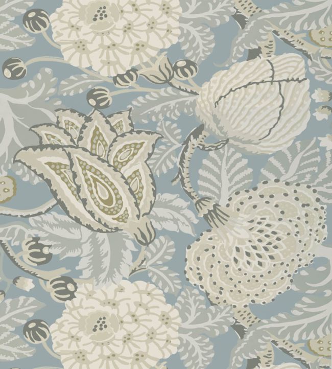 Mitford Wallpaper - Teal