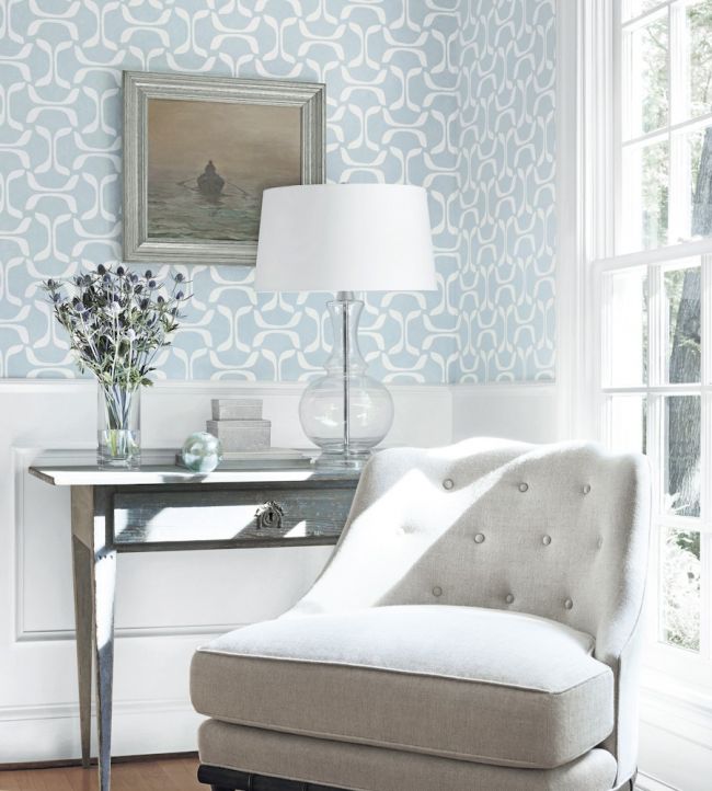 Saroka Room Wallpaper - Blue