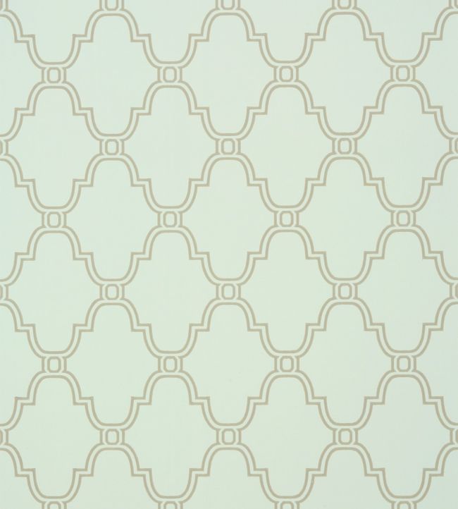 Stanbury Trellis Wallpaper - Teal 