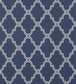 Stanbury Trellis Wallpaper - Blue