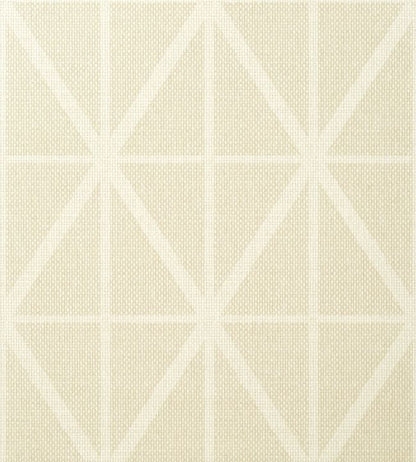 Cafe Weave Trellis Wallpaper - Cream