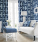 Halie Room Wallpaper - Blue