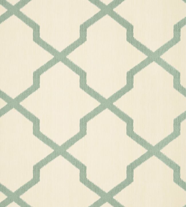 Myanmar Trellis Wallpaper - Teal 