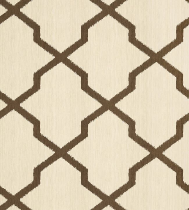 Myanmar Trellis Wallpaper - Brown 