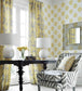 Halie Circle Room Wallpaper - Yellow