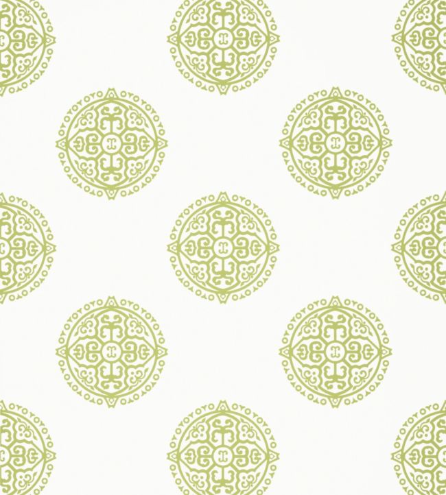 Halie Circle Wallpaper - Green