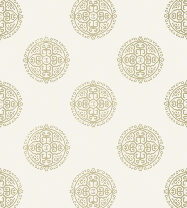 Halie Circle Wallpaper - White