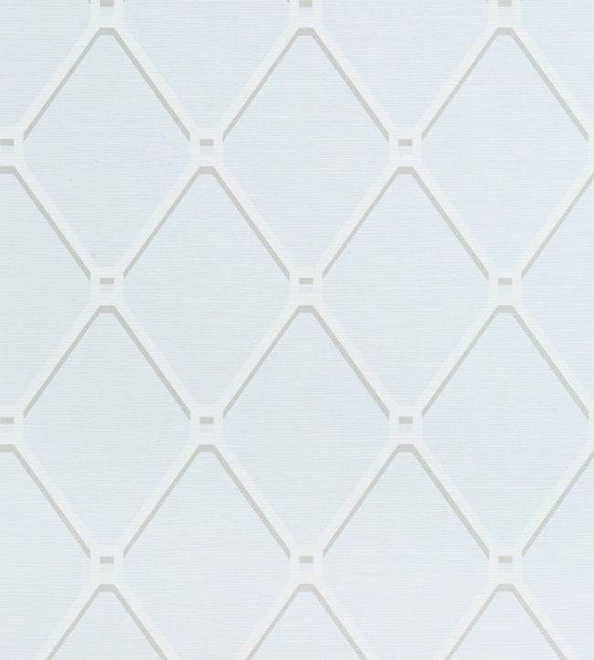 Easom Trellis Wallpaper - Silver 