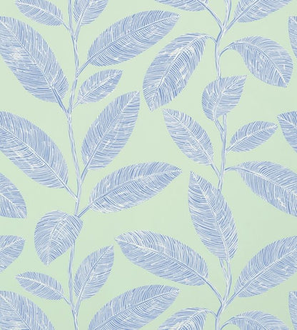 Komodo Leaves Wallpaper - Blue