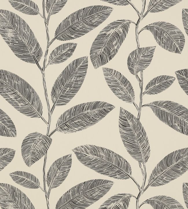 Komodo Leaves Wallpaper - Gray