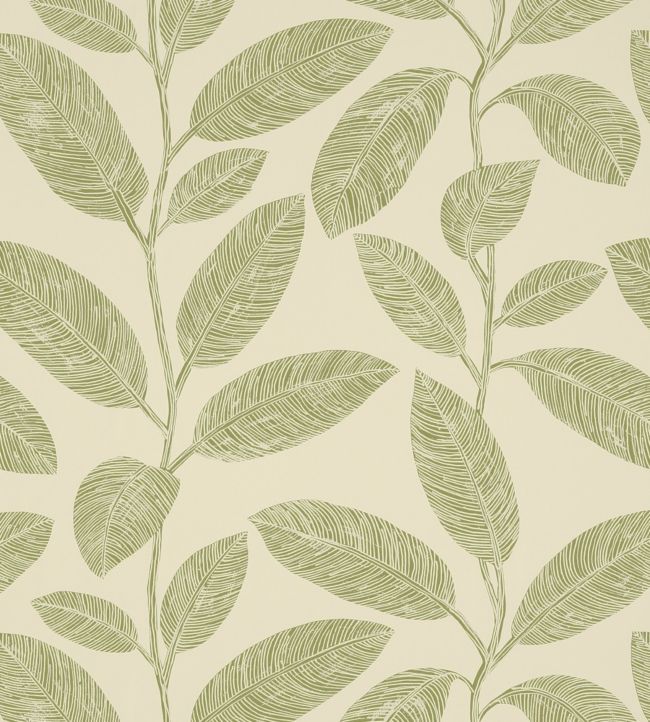 Komodo Leaves Wallpaper - Green