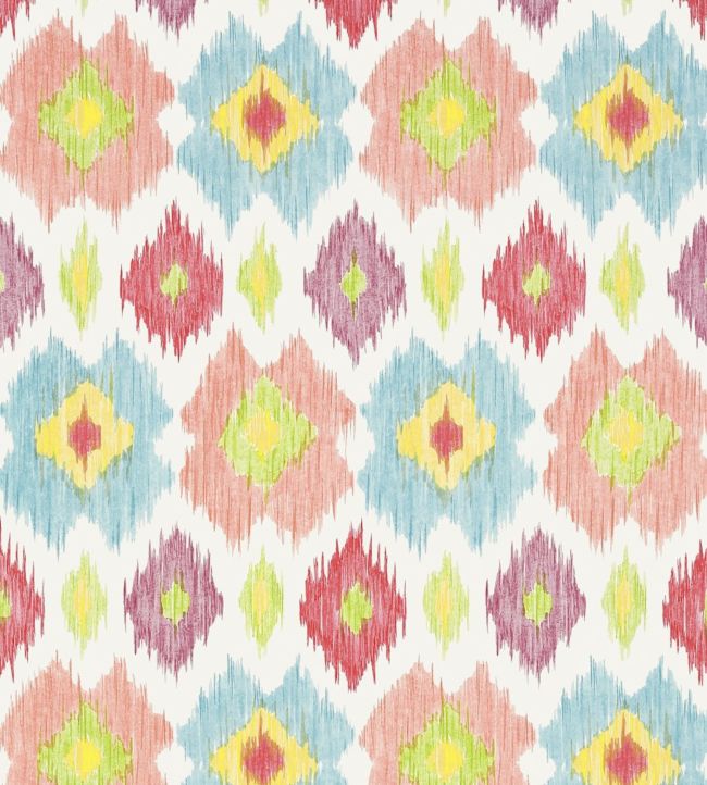 Bimini Ikat Wallpaper - Pink