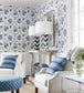 Sumba Shell Room Wallpaper - Blue