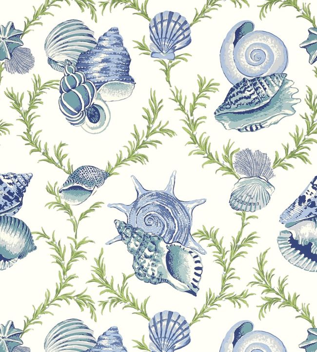 Sumba Shell Wallpaper - Blue 