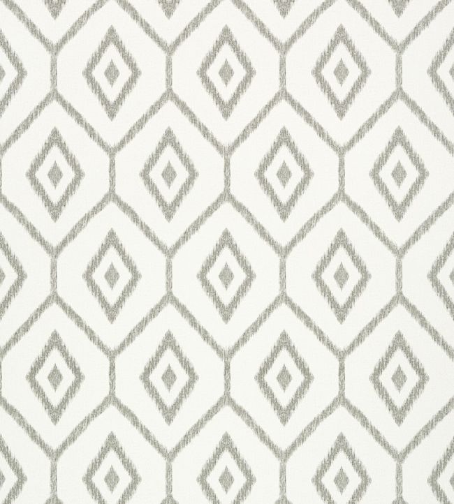 Bari Ikat Wallpaper - Gray