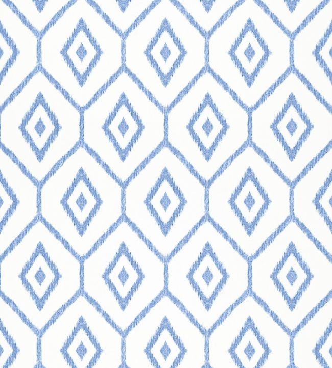 Bari Ikat Wallpaper - Blue