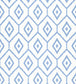 Bari Ikat Wallpaper - Blue