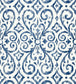 Patara Ikat Wallpaper - Blue 