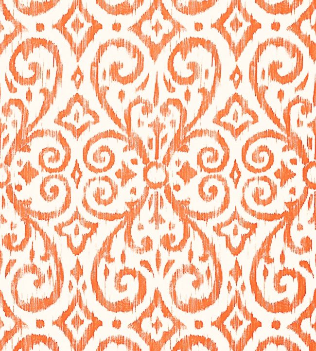 Patara Ikat Wallpaper - Orange 