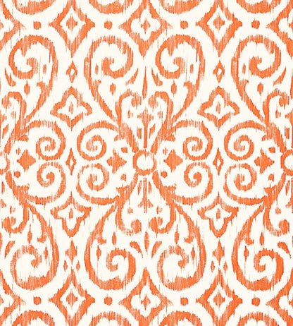 Patara Ikat Wallpaper - Orange 