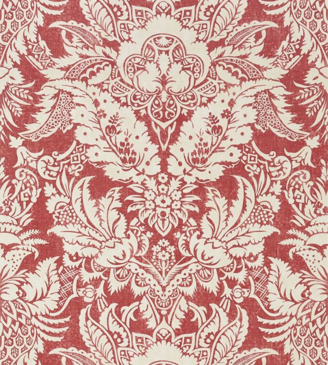 Chardonnet Damask Wallpaper - Red 