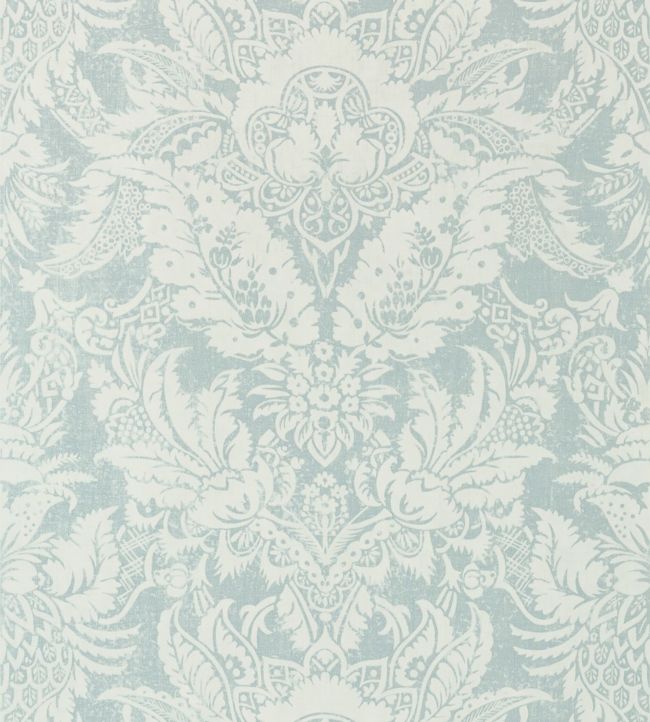 Chardonnet Damask Wallpaper - Teal 