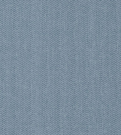 Roscoe Herringbone Wallpaper - Blue 