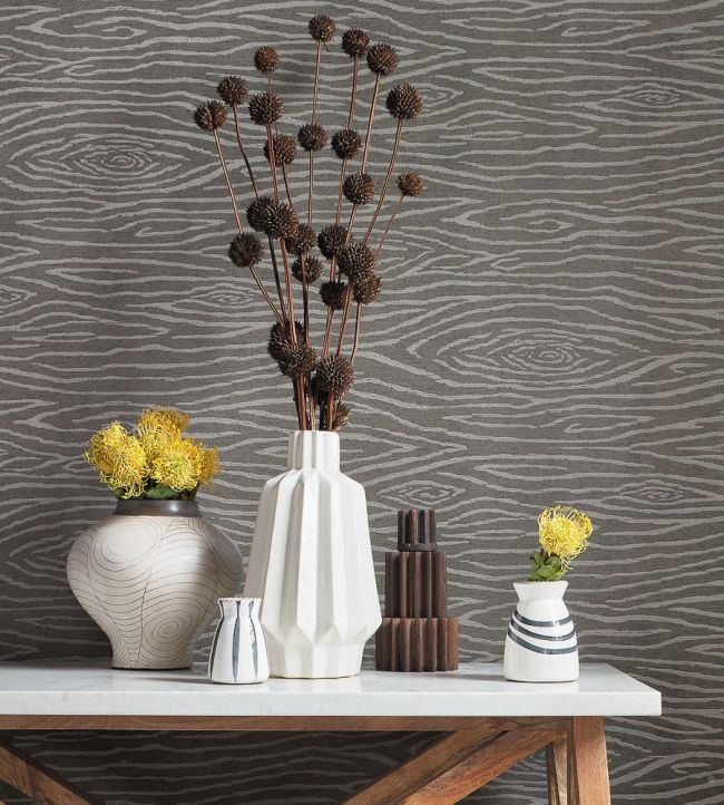 Haywood Room Wallpaper - Gray