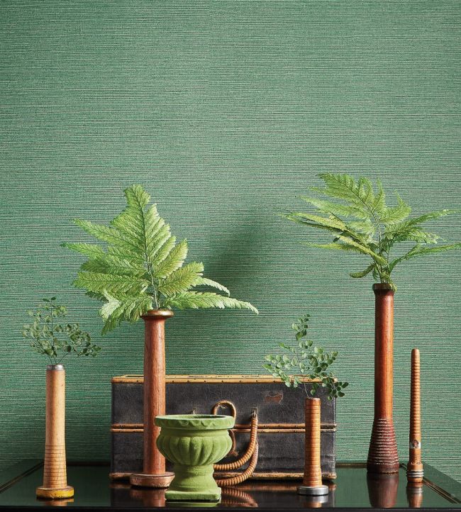 Taluk Sisal Room Wallpaper - Green