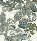 Asian Scenic Wallpaper - Gray