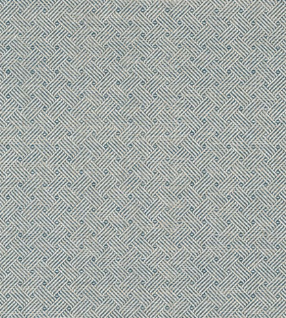 Lattice Weave Wallpaper - Blue