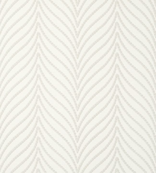 Clayton Herringbone Wallpaper - White