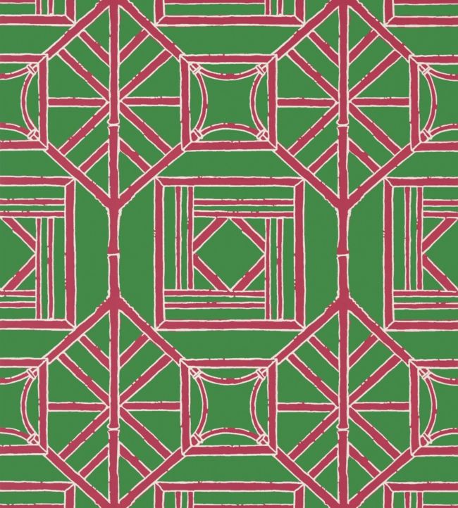 Shoji Panel Wallpaper - Green 