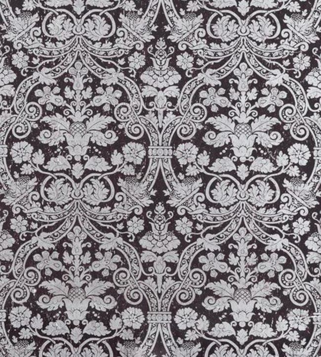 Curtis Damask Wallpaper - Black