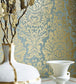 Kingsbury Damask Room Wallpaper - Gold