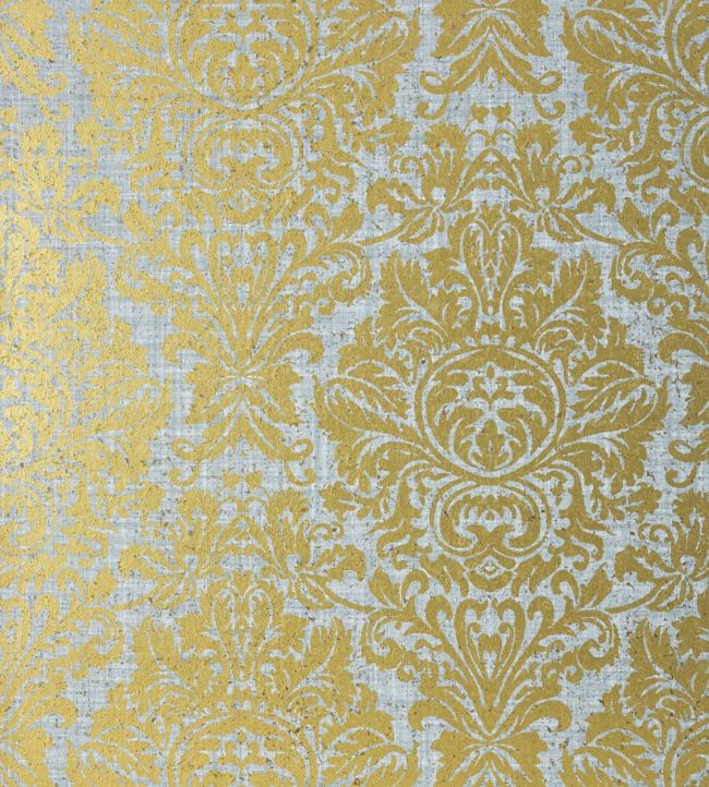 Kingsbury Damask Wallpaper - Yellow