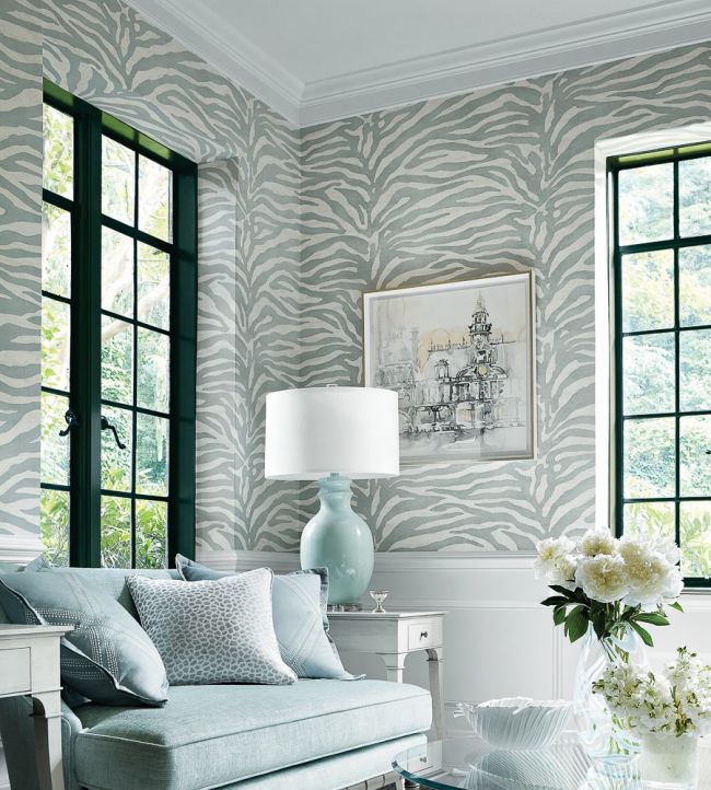 Serengeti Room Wallpaper - Gray