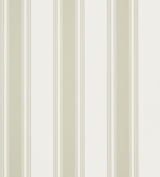 Brittany Stripe Wallpaper - White