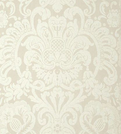 Dorian Damask Wallpaper - Cream 