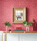 Dorian Damask Room Wallpaper - Red 