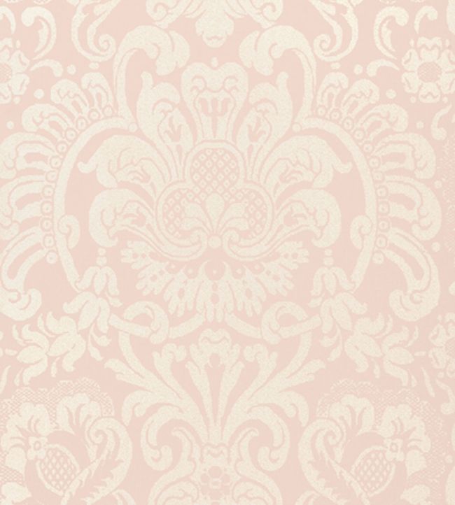 Dorian Damask Wallpaper - Pink 