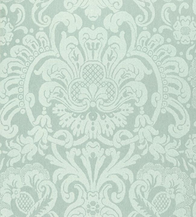 Dorian Damask Wallpaper - Teal 