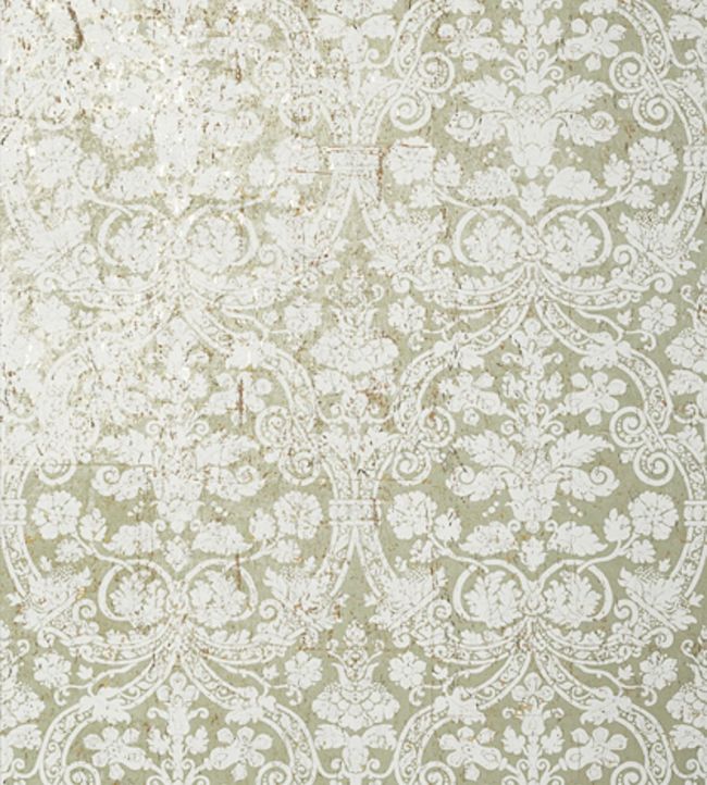 Curtis Damask Wallpaper - Gray