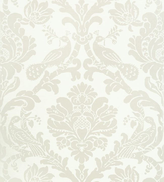 Passaro Damask Wallpaper - Gray 