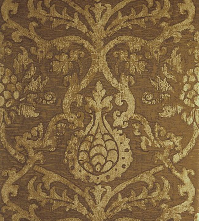 Pravata Damask Wallpaper - Gold 