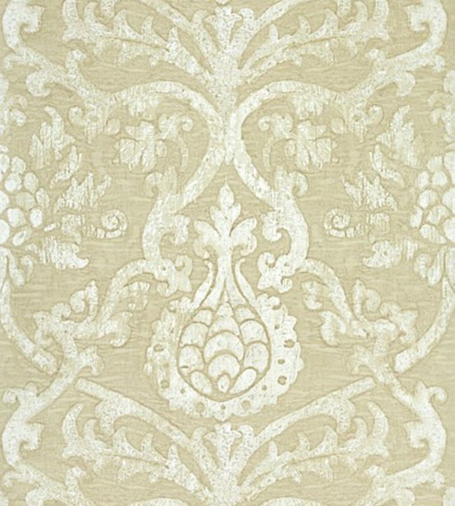 Pravata Damask Wallpaper - Sand