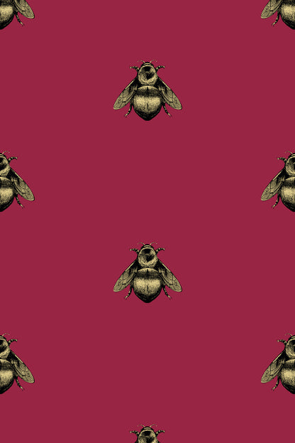 Napoleon Bee Wallpaper - Pink
