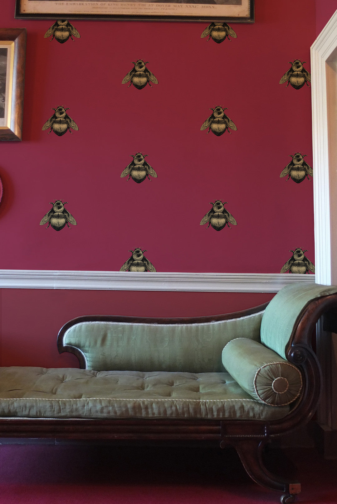 Napoleon Bee Room Wallpaper - Pink