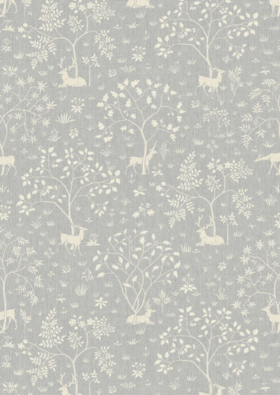 Voysey Park Fabric - Blue - Lewis & Wood